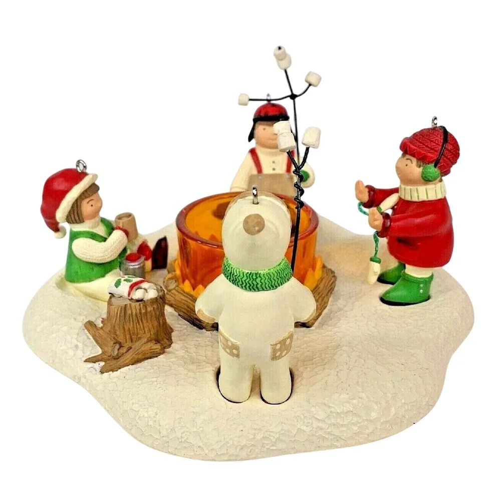 Hallmark WAITING FOR SANTA! Keepsake Ornament 2003‎ Tea Light Holder 6 Piece Set
